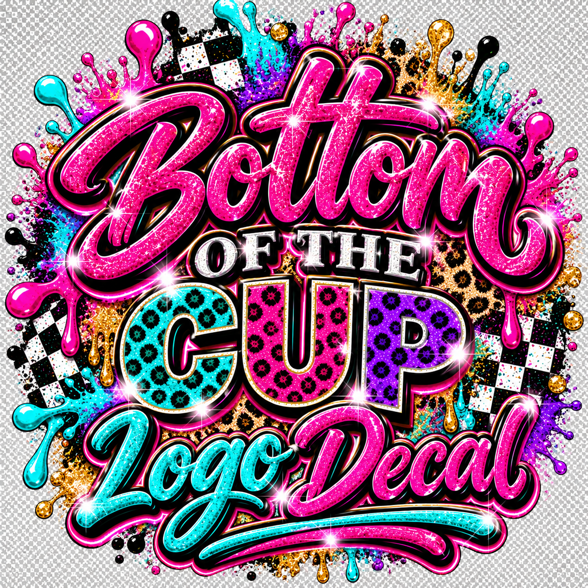 200 Bottom Of The Cup Logo Decals