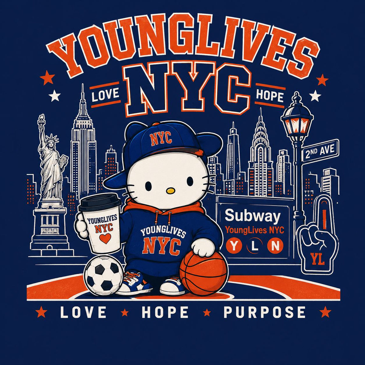 Young Lives NYC Men's T-Shirt Fundraiser